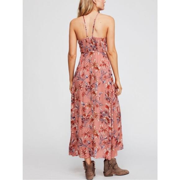 Free People Intimately Free One Step Ahead Maxi Slip / Sunset Combo Womens XS - Picture 3 of 11